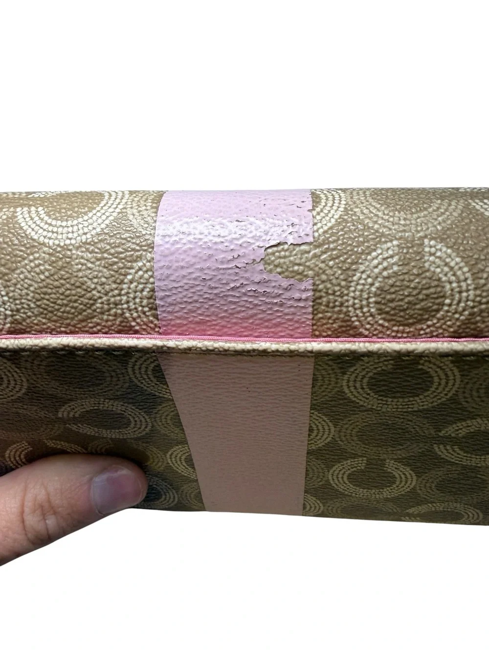 Vintage Y2K Coach Madison Dotted Op Art Trifold Wallet
